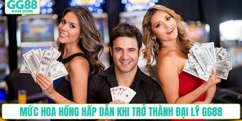 Mức hoa hồng hấp dẫn khi trở thành đại lý GG88